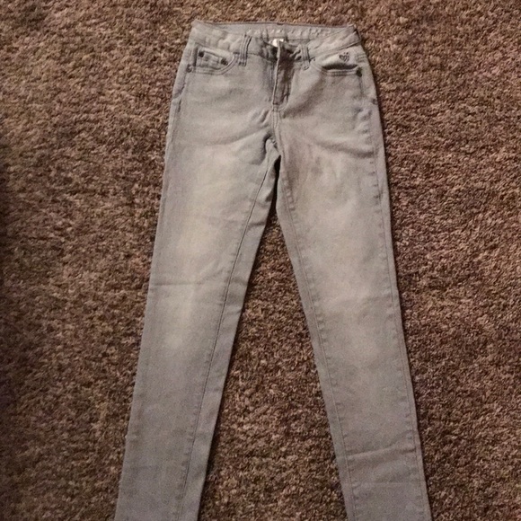 girls grey skinny jeans